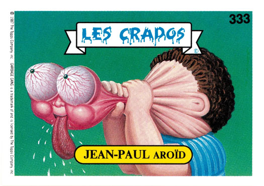 Les variantes de Jean-Paul Aroid